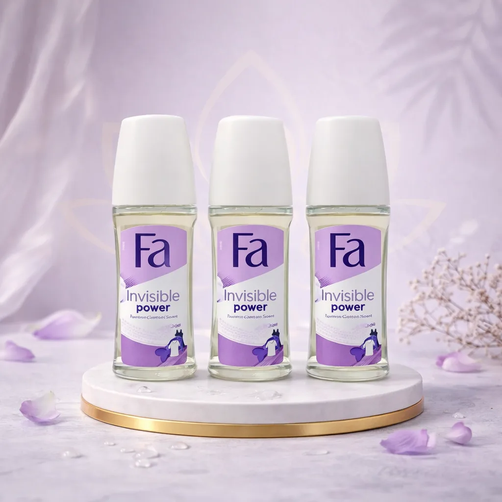fa-invisible-power-roll-on-powdery-cotton-50ml Fa Invisible Power Anti-Perspirant Roll-On 50ml with Powdery Cotton scent and anti-stain formula