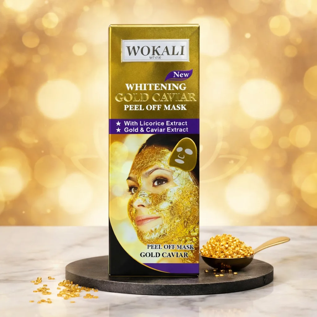 wokali-whitening-gold-caviar-peel-off-mask-130ml Whitening Wokali Gold Caviar Peel Off Mask 130ml with Gold and Caviar extracts for anti-aging and brightening