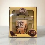 coffee mug gift set with ceramic mug saucer and spoon by Glamour Ceylon
