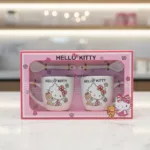 hello kitty mug gift set with two ceramic mugs and spoons by Glamour Ceylon