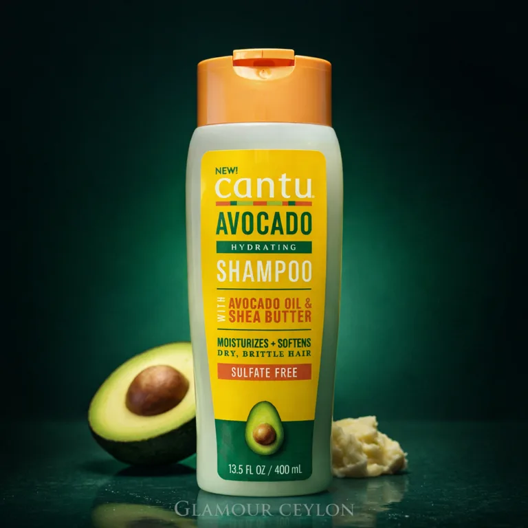 Cantu Avocado Hydrating Shampoo 400ml with avocado oil and shea butter sulfate free for dry brittle hair Sri Lanka