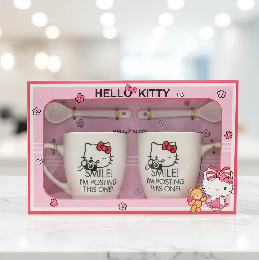 hello-kitty-mug-gift-set-smile-posting-this-one-glamour-ceylon hello kitty mug gift set smile im posting this one ceramic mugs with spoons by Glamour Ceylon