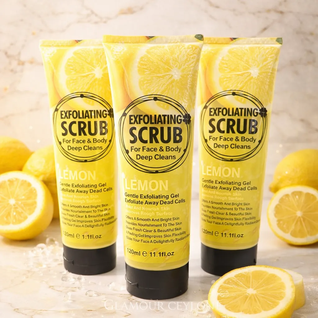lemon-exfoliating-scrub-face-body-120ml Lemon exfoliating scrub for face and body 120ml deep cleansing gel