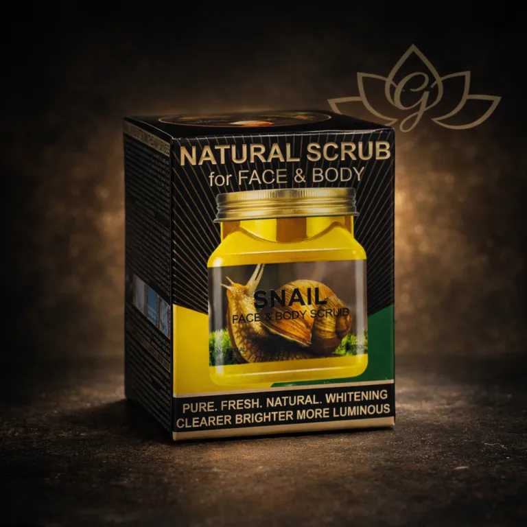 snail face & body scrub with natural snail extract
